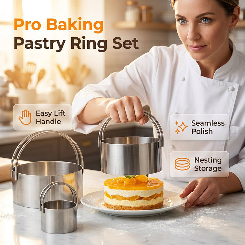 Professionellt Bakset med 5 Pajformar