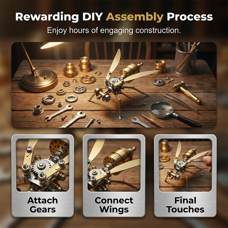 3D Metallbi Pussel Monteringsmodell Kit
