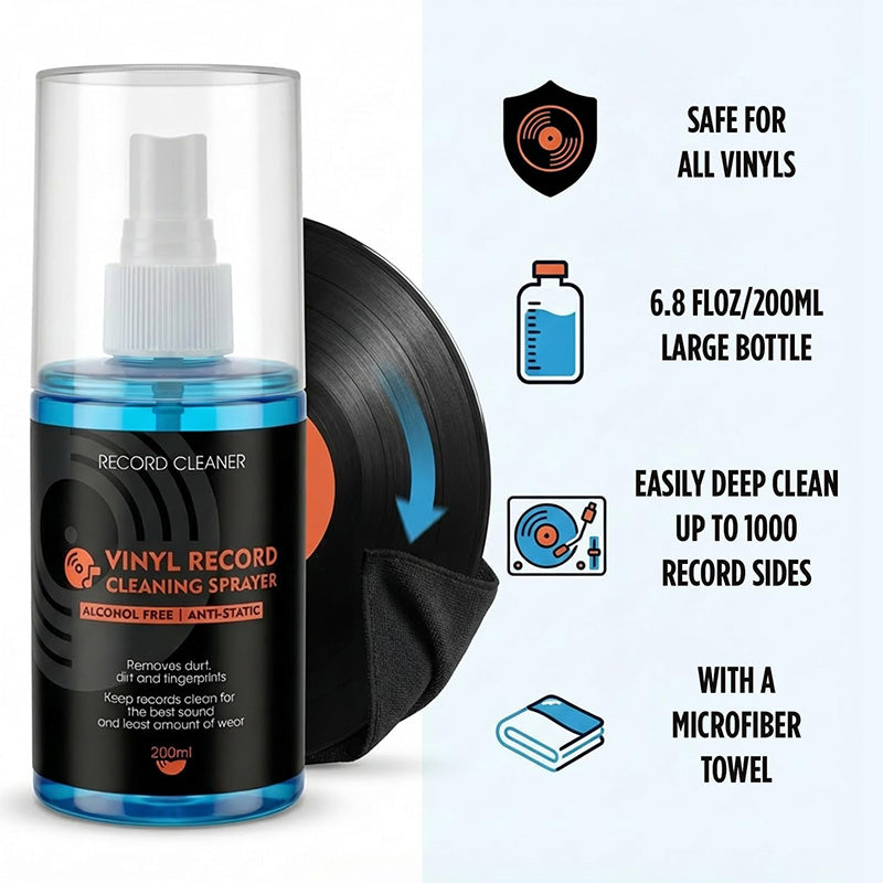 Antistatisk Rengöringsspray för Vinylskivor