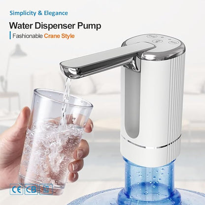 🏠 Automatisk dispenserpump – multifunktionell, tyst & perfekt för hem, kontor, sommarstuga & camping, passa de flesta standardflaskor 🌿