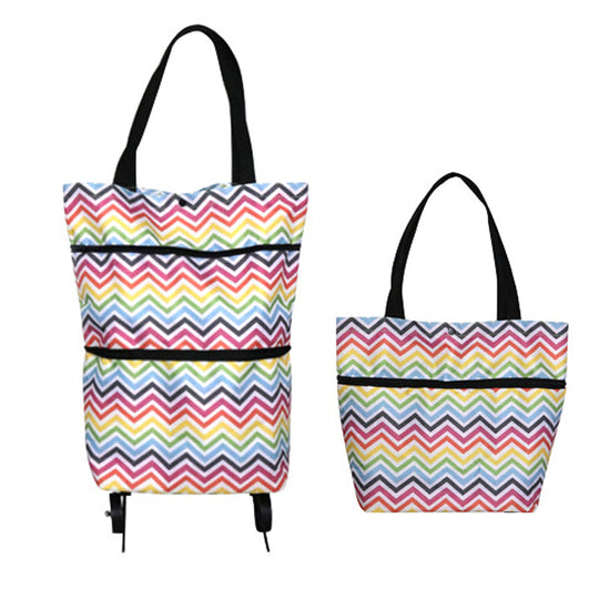 🛒 50% RABATT NU! 2‑i‑1 hopfällbar shoppingvagn – stor kapacitet, slitstarkt Oxford‑tyg & tysta hjul – perfekt för matbutik, marknad, camping och resor 🧳✨