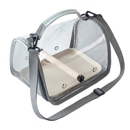 Portabel Transparent Fågelbärarbag