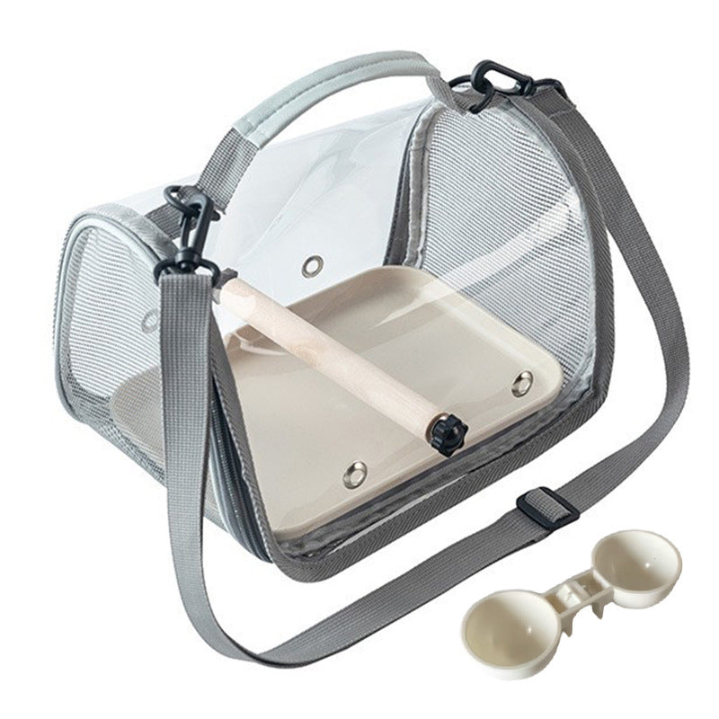 Portabel Transparent Fågelbärarbag