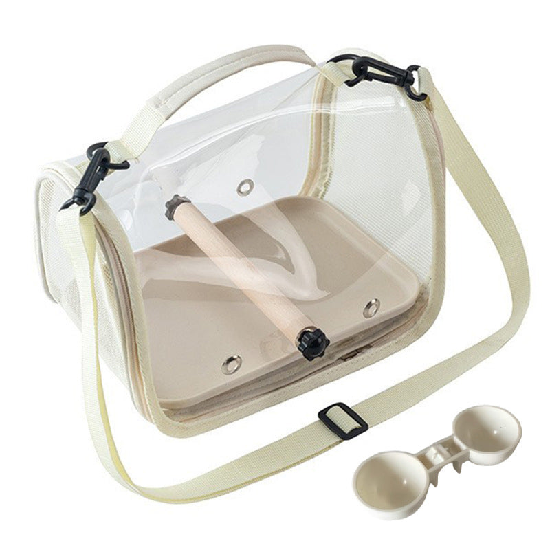 Portabel Transparent Fågelbärarbag