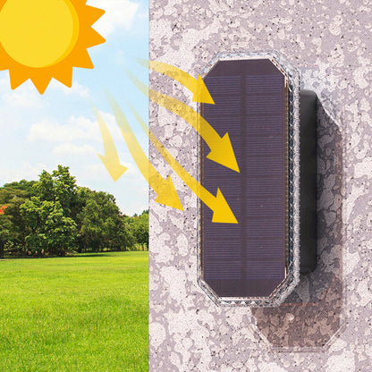 ☀️ 50% RABATT NU! 💡 Up & Down Solcellsvägglampa – Dubbelriktad, Vattentät & Trådlös – Perfekt för Trädgården 🌿
