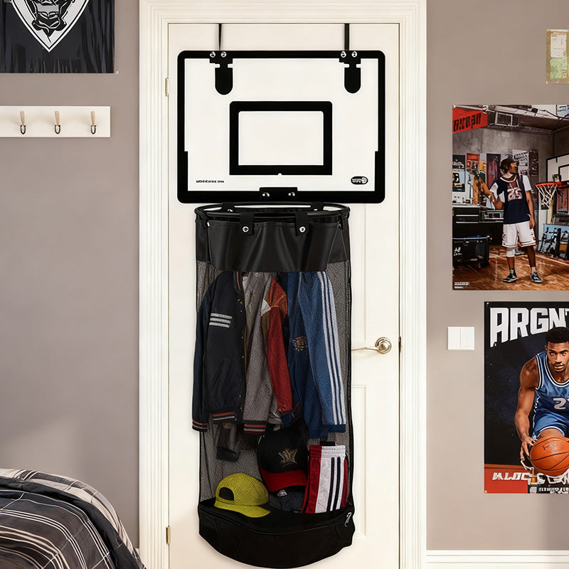 🧺 Rolig hängande tvättkorg för barn – uppmuntrar till egen städning och smart förvaring 🏀