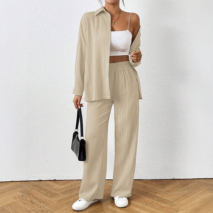 Dam Mjuk Casual Topp & Vida Ben Byxor Set