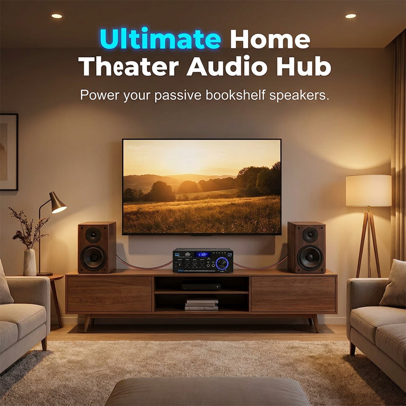 🎶 Digital karaoke-förstärkare – Bluetooth, USB & AUX, perfekt för mikrofon, gitarr & högtalare, kompakt & lätt att ta med 🎸
