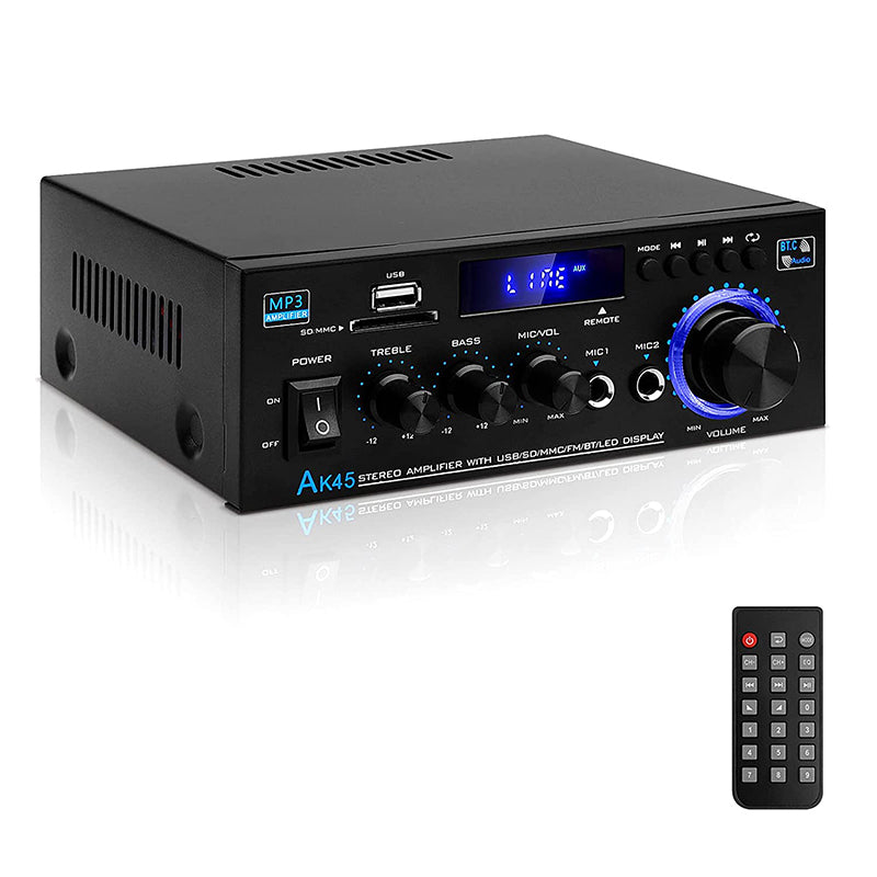 🎶 Digital karaoke-förstärkare – Bluetooth, USB & AUX, perfekt för mikrofon, gitarr & högtalare, kompakt & lätt att ta med 🎸