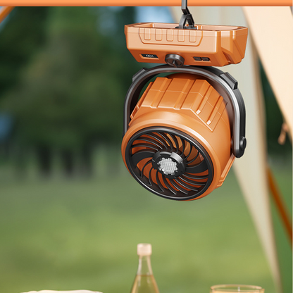 🌬️ 6-tums campingfläkt – 100 hastigheter, oscillerande & stort batteri – perfekt för tält, husbil & strömavbrott 🔋