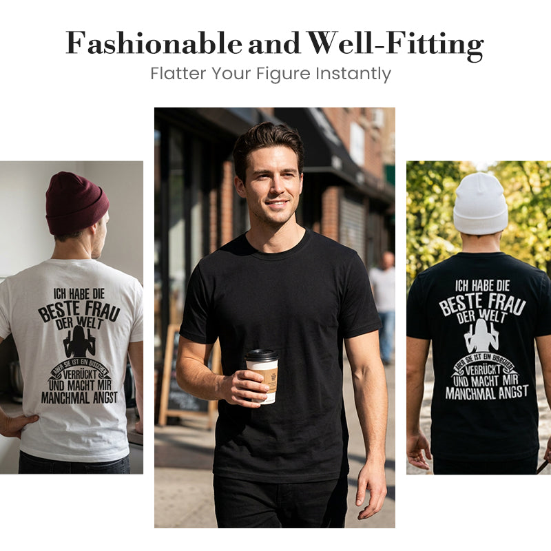 Herr Casual T-shirt med Kort Ärm