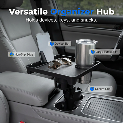 🚗 50 % RABATT NU! 🍽️ Förvandla bilen till matbord – stabil bricka för hamburgare, kaffe & mer – perfekt för drive-thru och bilresor 🥤