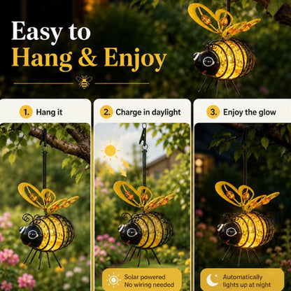 🐝💡 Solcellsdriven hängande bilampa – bi