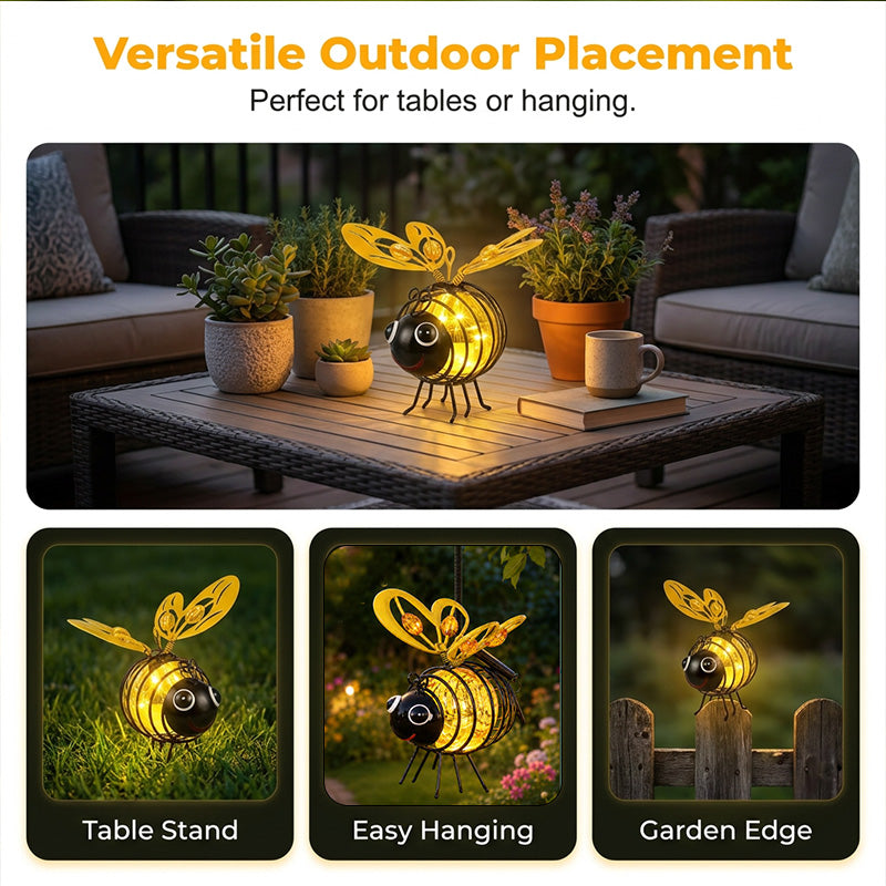 🐝💡 Solcellsdriven hängande bilampa – bi