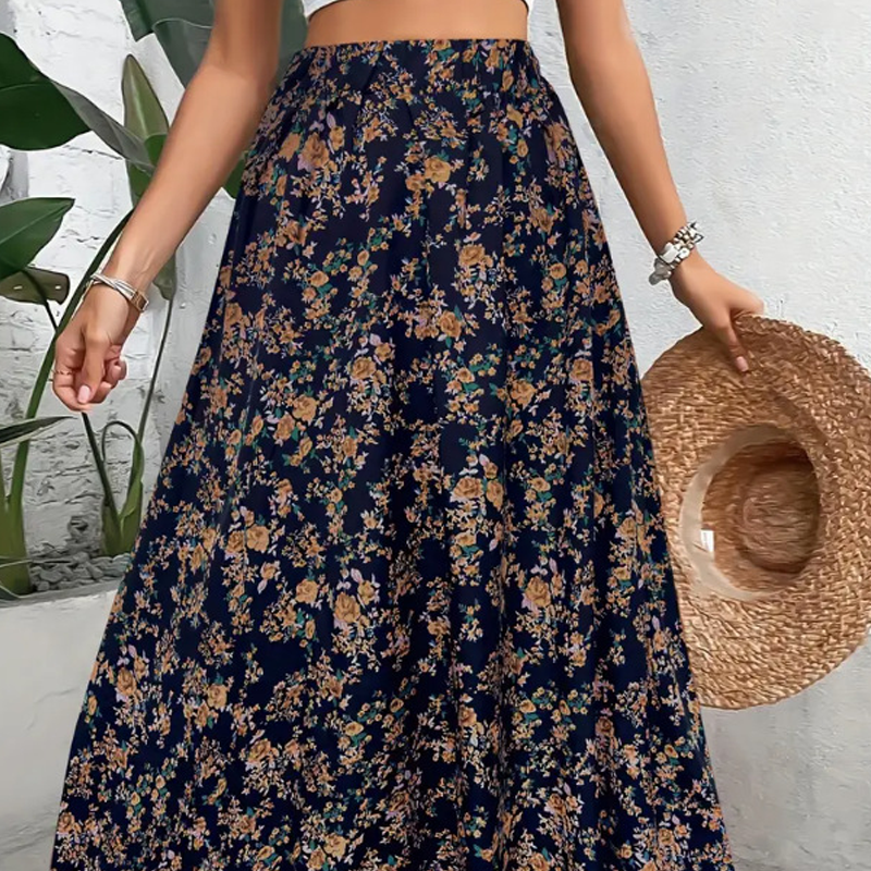 Dam Boho Blommig Maxikjol