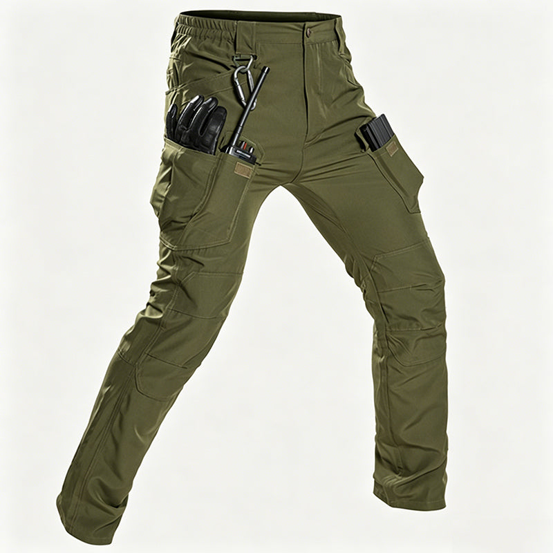 👖 50% RABATT NU! 🏔️ Herr Stretch-Cargobyxor – Andningsbara & Slitstarka – Perfekt för Jobb, Vandring & Vardag 💪