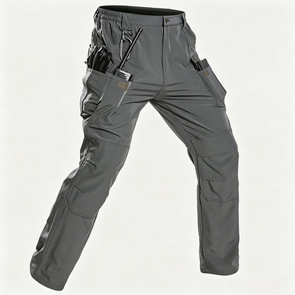 👖 50% RABATT NU! 🏔️ Herr Stretch-Cargobyxor – Andningsbara & Slitstarka – Perfekt för Jobb, Vandring & Vardag 💪