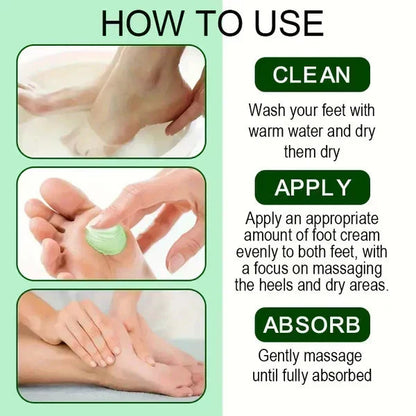 🦶 52 % RABATT NU! 🌿 Lugnande Fotkräm med Aloe Vera & Tea Tree-olja – Mjukare och Välvårdade Fötter ✨
