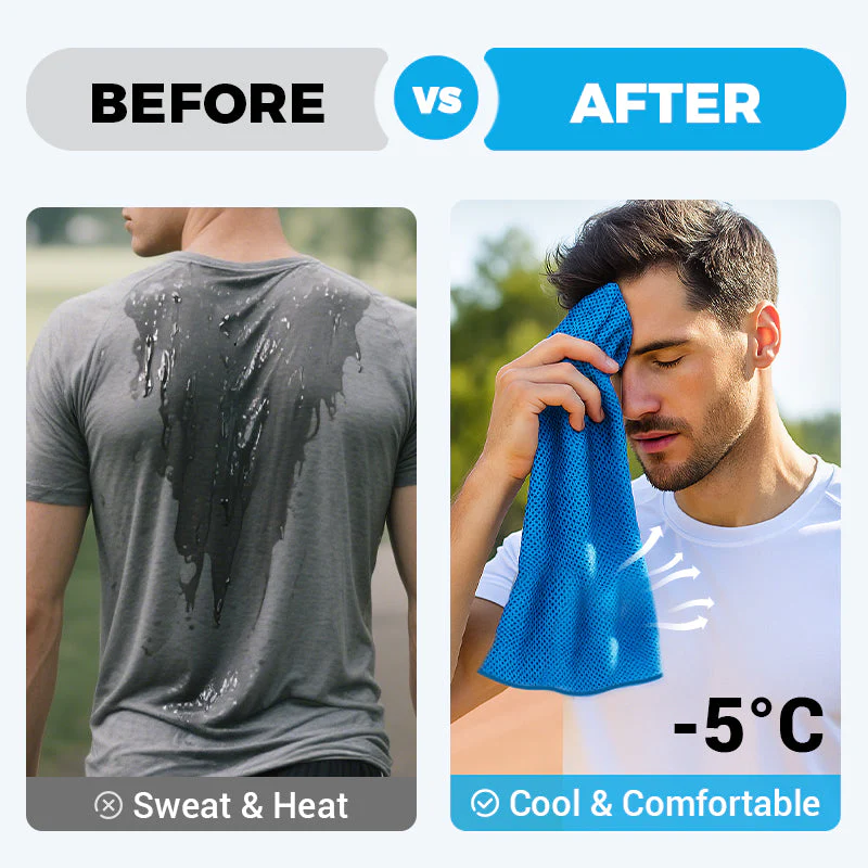 🧊 Svalkande handduk – Återanvändbar & mjuk | KÖP 1 FÅ 1 GRATIS!