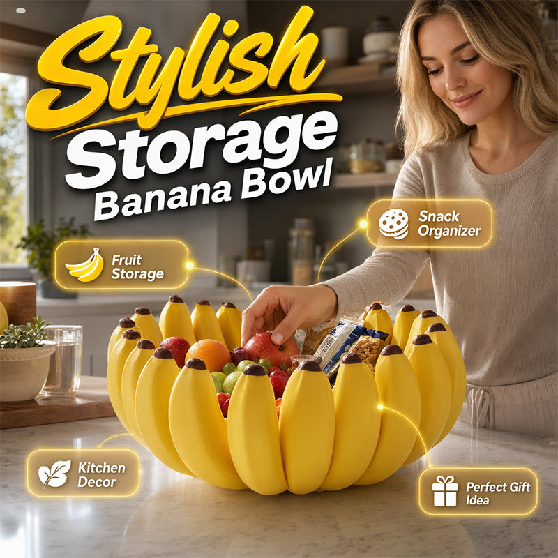 Kreativ Bananformad Fruktskål