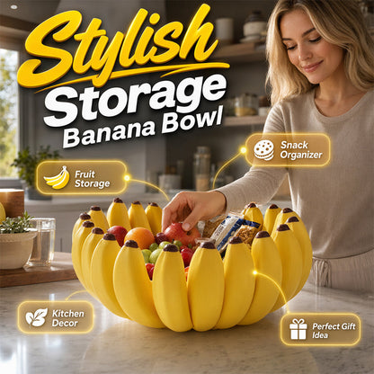 Kreativ Bananformad Fruktskål