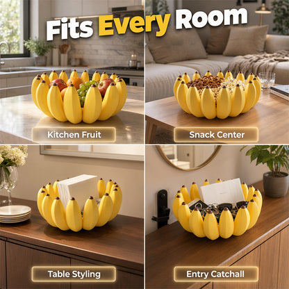 Kreativ Bananformad Fruktskål