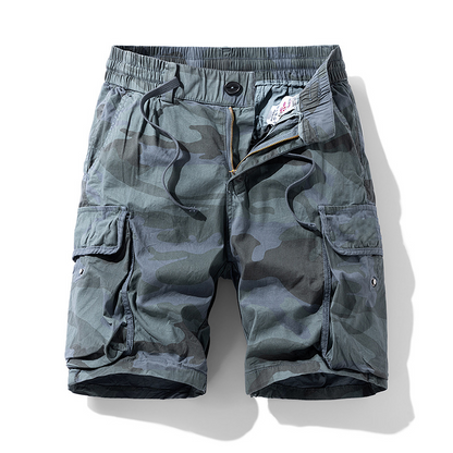 💪 Herr stretch-cargoshorts – lös passform, mjukt tyg & perfekta för aktiva dagar, rymliga fickor & bekväm i midjan 🏃‍♂️