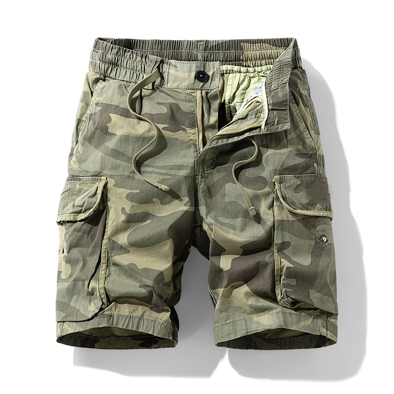 💪 Herr stretch-cargoshorts – lös passform, mjukt tyg & perfekta för aktiva dagar, rymliga fickor & bekväm i midjan 🏃‍♂️
