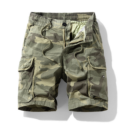💪 Herr stretch-cargoshorts – lös passform, mjukt tyg & perfekta för aktiva dagar, rymliga fickor & bekväm i midjan 🏃‍♂️
