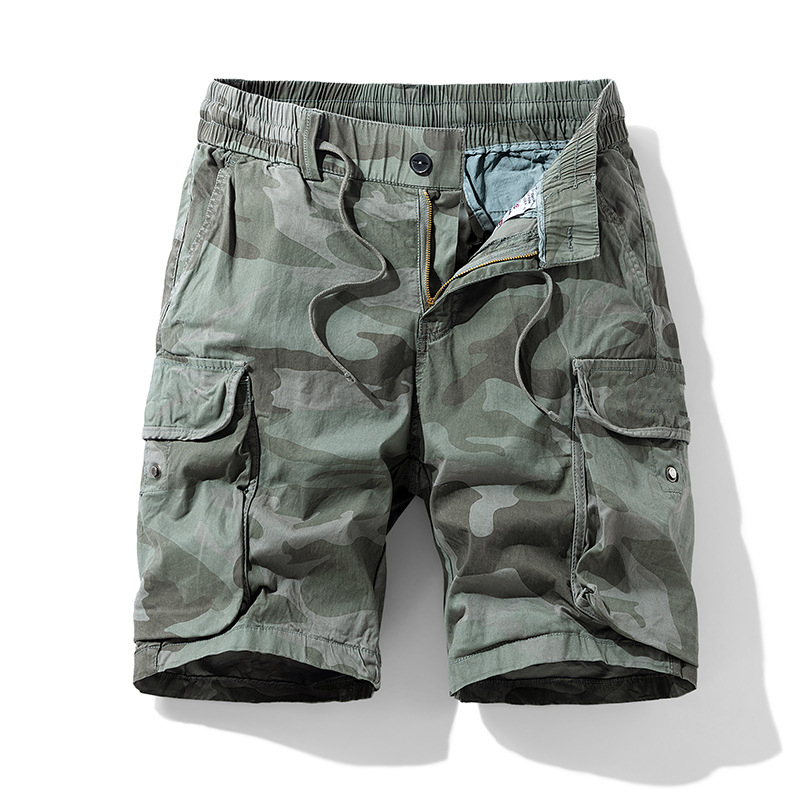 💪 Herr stretch-cargoshorts – lös passform, mjukt tyg & perfekta för aktiva dagar, rymliga fickor & bekväm i midjan 🏃‍♂️