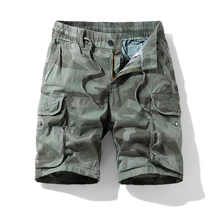 💪 Herr stretch-cargoshorts – lös passform, mjukt tyg & perfekta för aktiva dagar, rymliga fickor & bekväm i midjan 🏃‍♂️
