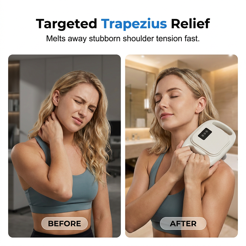 ⏳50 % rabatt under en begränsad tid⏰Sladdlös muskelmassager med 16 massagihuvuden💆