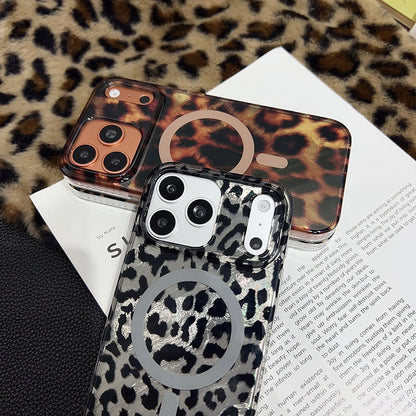 Magnetiskt Leopardmönstrat Mobilskal