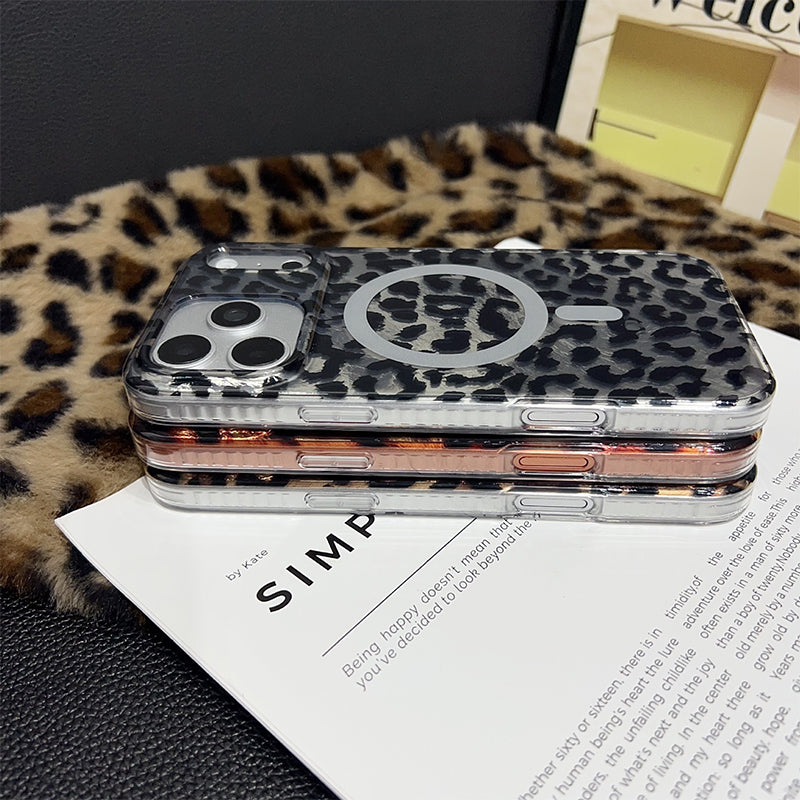 Magnetiskt Leopardmönstrat Mobilskal
