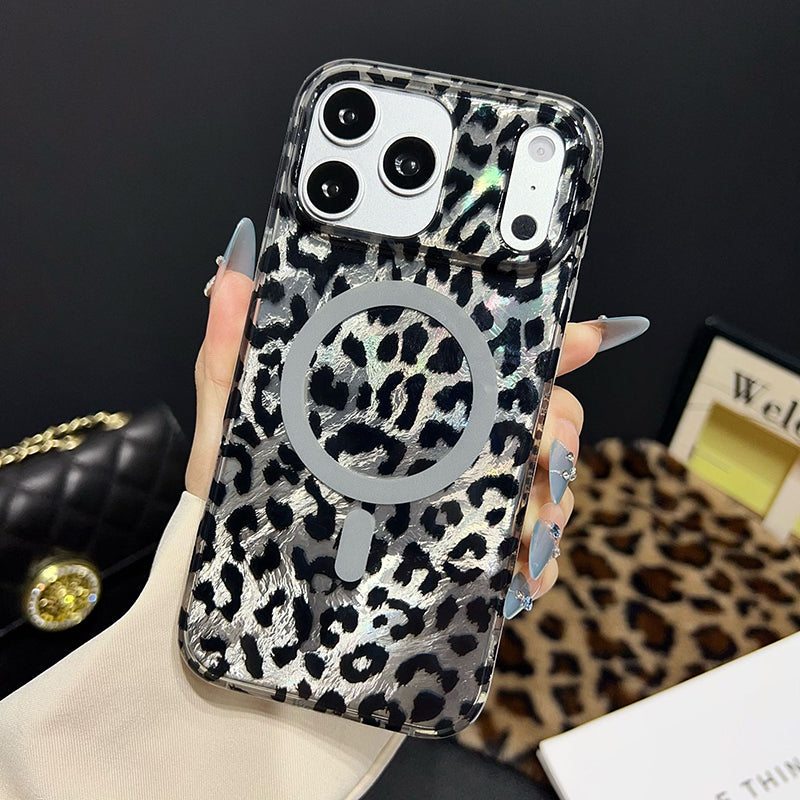Magnetiskt Leopardmönstrat Mobilskal