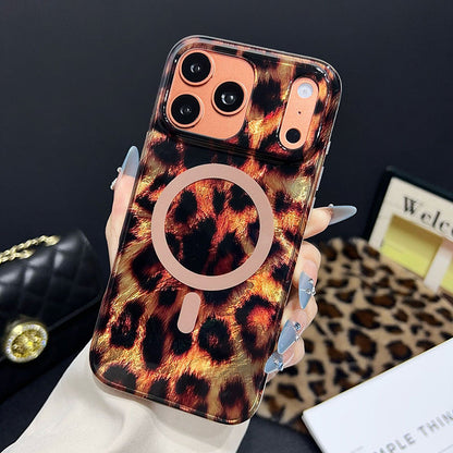 Magnetiskt Leopardmönstrat Mobilskal
