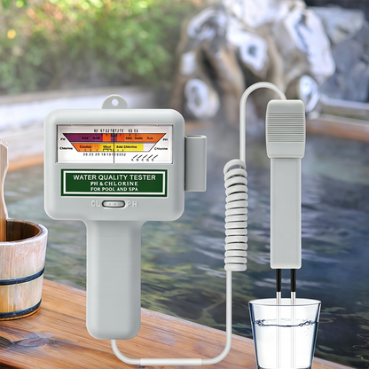 ⚡ Digital pH- & klortestare för pool – 2-i-1, vattentät & perfekt för snabb & exakt vattenanalys, pool, bubbelpool & spa, enkelt att använda 🌊
