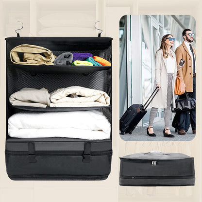 Bärbar Hopfällbar Trippel Mesh Organizer Hängväska