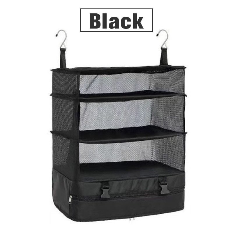 Bärbar Hopfällbar Trippel Mesh Organizer Hängväska