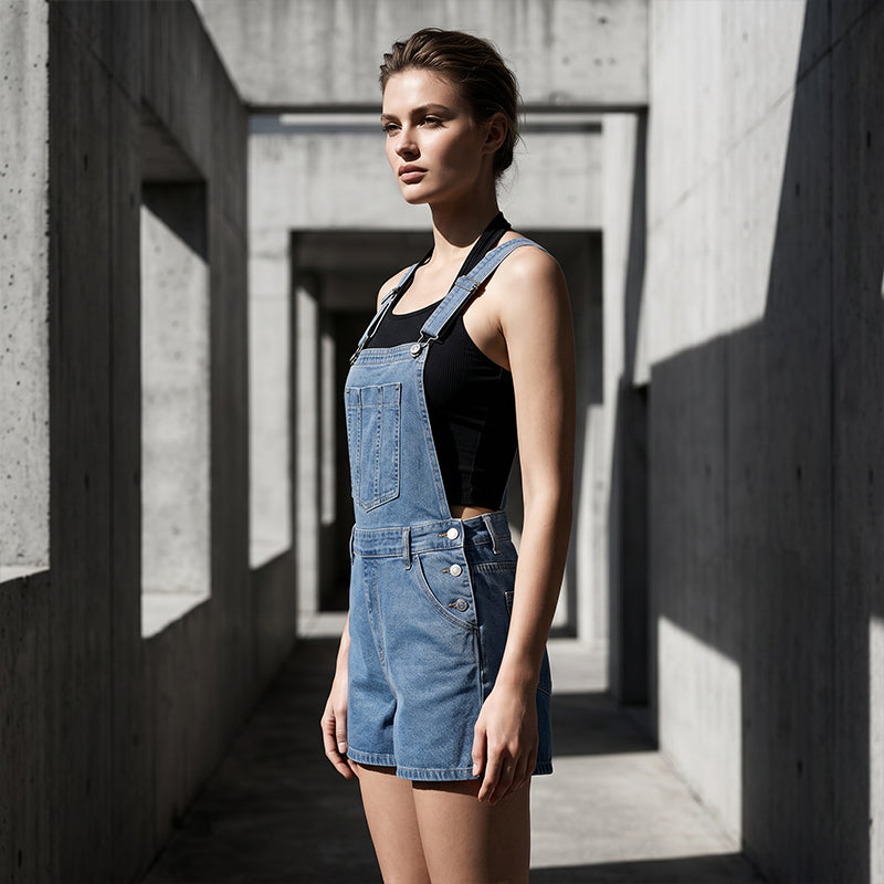 👖 50% RABATT NU! ✨ Dam Casual Denim Kort Helälsbyxor – Avslappnad Passform & Fickor – Perfekt för Sommaren – Enkel att Styla ☀️