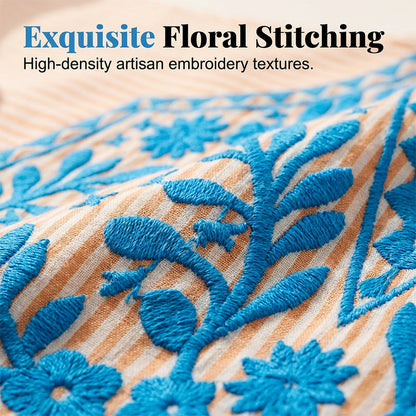 Broderad Luftig Blus