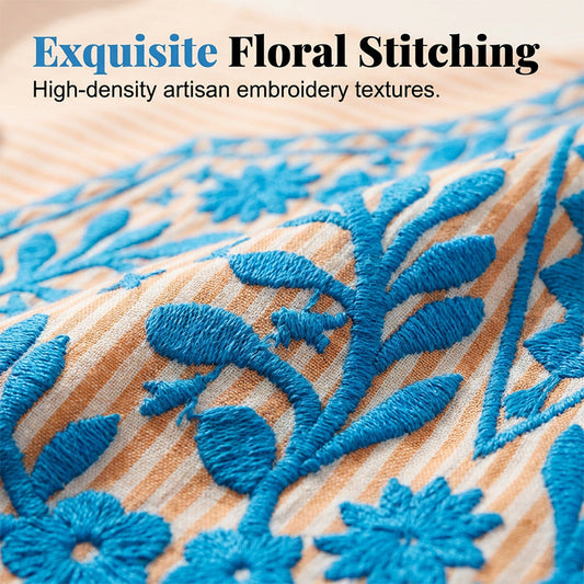 Broderad Luftig Blus