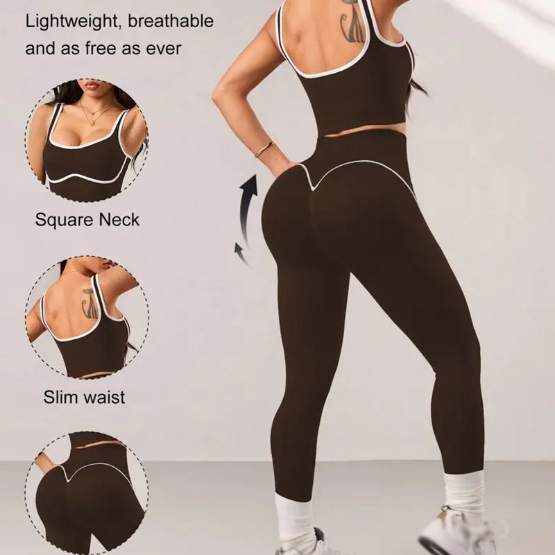 Damset med Högstretchig Sport-BH & Leggings