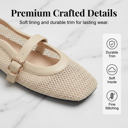 👞 50% RABATT! 🌸 Eleganta Andningsbara Nätade Mary Jane-skor – Sportig Design, Dämpad Sula & Perfekt För Långa Dagar Till Fots 🚶‍♀️