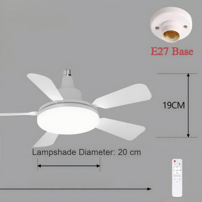 Takfläkt med Lampa och Fjärrkontroll