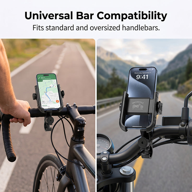 📱 50% RABATT NU! 🚲 Snabbkoppling Cykeltelefonhållare – Säkert Lås & Enhansmanövrering – Perfekt för Navigation & Träning 🔒