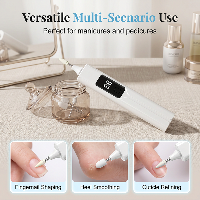 💅 50% RABATT! ✨ Professionellt Elektriskt Nagelborrkit – Utbytbara huvuden, LED-skärm & precision – Manikyr och pedikyr hemma 🏠