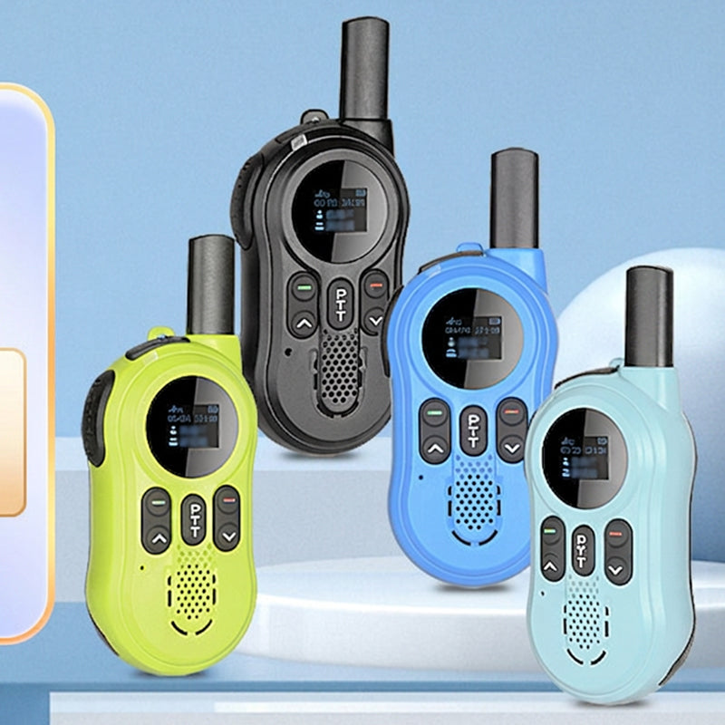 📻 50% RABATT NU! 🔋 Laddningsbara Walkie Talkies för Barn – 3 km räckvidd & tydligt ljud – Perfekt för utomhuslek eller hemliga uppdrag – enkel och rolig 👦👧✨🎒