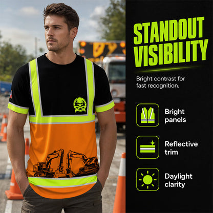 Varselkläder T-shirt med Hög Synlighet
