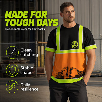 Varselkläder T-shirt med Hög Synlighet